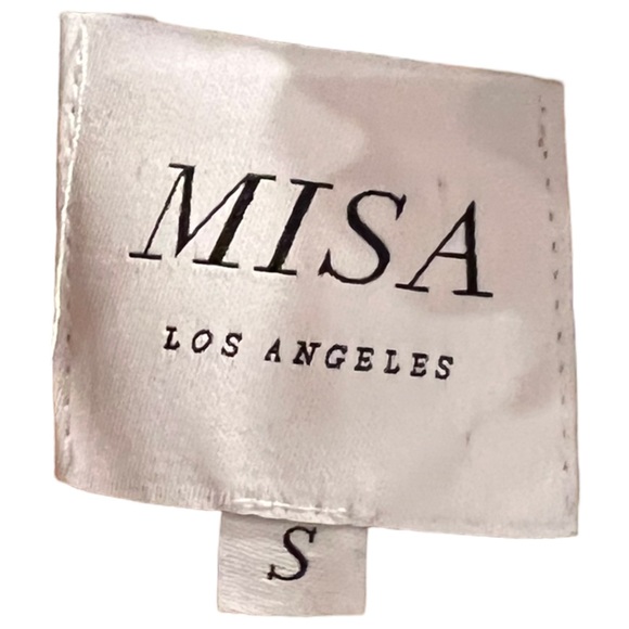 MISA Los Angeles Basia Ruffled Floral Chiffon Top Multi Colored Size Small NWT - Picture 9 of 12